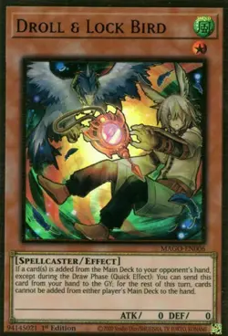 *** DROLL & LOCK BIRD *** GOLD RARE MAGO-EN006 YUGIOH! MINT/NM - Image 1