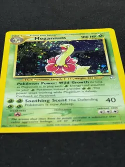Pokemon TCG Meganium Neo Genesis Holo Rare Card #11/111 NM Condition - Image 3
