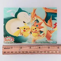 Mega Charizard Snorlax Pikachu Pokemon Center Clear Card Japanese From Japan - Image 2