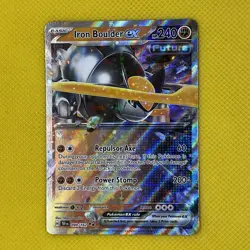 Iron Boulder ex 099/162 Rare Holo Temporal Forces Pokemon Card NM - Image 1