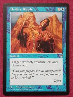 Magic The Gathering MIRAGE REALITY RIPPLE blue card MTG - Image 1