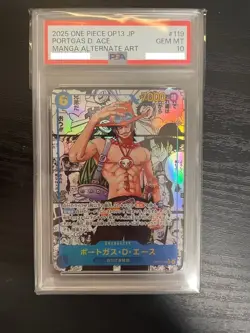 PSA 10 Luffy Ace Sabo OP13-118 119 120 Manga Alt Art ONE PIECE Card Japanese - Image 4