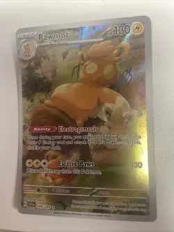 Pokemon Pawmot Scarlet & Violet Base Set Holo Illustration Rare Card 209/198 NM - Image 1