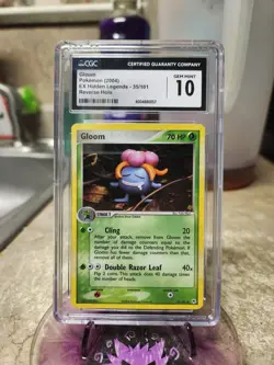 CGC 10 GEM MINT Gloom 2004 EX Hidden Legends 35/101 Reverse Holo Pokemon Card - Image 1