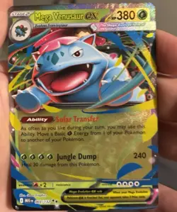 Venusaur Mega Ex 003/132 Pokemon Card Freshly Packed English Near Mint NM Rare - Image 1