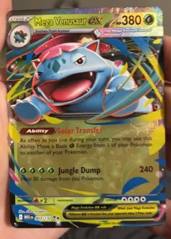Venusaur Mega Ex 003/132 Pokemon Card Freshly Packed English Near Mint NM Rare - Image 2