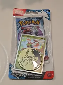 Pokemon TCG Journey Together Blister Pack Sealed Booster Pack, Promo card, Coin - Image 1