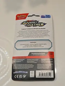 Pokemon TCG Journey Together Blister Pack Sealed Booster Pack, Promo card, Coin - Image 2
