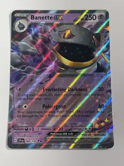Pokemon Card - Banette EX - 088/198 Pokemon Scarlet and Violet English TCG NM+ - Image 1