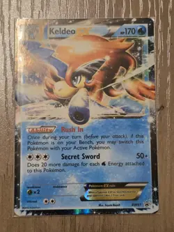 Keldeo EX BW61 Black & White Black Star Promo Pokemon Card MP - Image 1