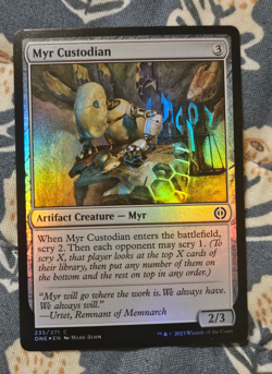 Myr Custodian FOIL (235/530) Phyrexia All Will Be One MTG Magic - Image 1