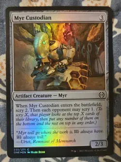 Myr Custodian FOIL (235/530) Phyrexia All Will Be One MTG Magic - Image 3