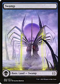Swamp 264 Phyrexia: All Will Be One MTG Basic Land - Image 1
