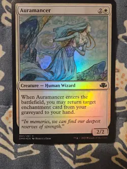 Auramancer FOIL Dominaria Remastered #001/261 MTG Magic - Image 2
