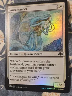 Auramancer FOIL Dominaria Remastered #001/261 MTG Magic - Image 3