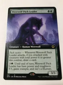 Werewolf Pack Leader 🟢 UNPLAYED 🟢 Adventures in the Forgotten Realms MTG - Image 1