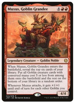 MTG - 1 x Muxus, Goblin Grandee - Rare Legendary Goblin - Jumpstart (JMP) - M/NM - Image 1