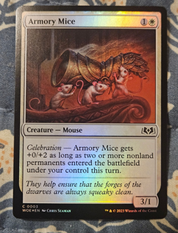 Armory Mice FOIL Wilds of Eldraine MTG Magic - Image 1