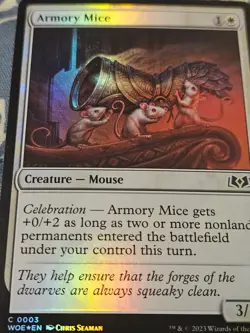Armory Mice FOIL Wilds of Eldraine MTG Magic - Image 2