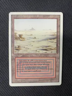 MTG Magic the Gathering REVISED BADLANDS Corner Damage Clean Front LP-MP Back - Image 1