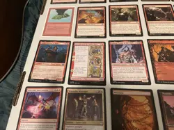 Red MTG Cards Lot Rare Uncommon Land Foil + Commons Magic The Gathering Cards - Image 3