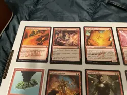 Red MTG Cards Lot Rare Uncommon Land Foil + Commons Magic The Gathering Cards - Image 5