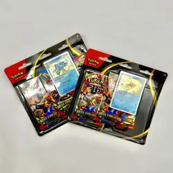 Pokemon Mega Evolution 3-Pack Blister Set of Psyduck & Golduck BSP Cosmo Swirl - Image 1