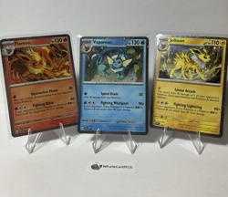 Pokemon Flareon 167, Vaporeon 168, Jolteon 169, SVP Prismatic Evolutions Promo - Image 1