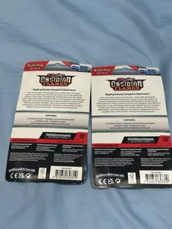 Pokemon TCG OBSIDIAN FLAMES PAWMI Sealed Booster Packs Lot Of 2 - Image 2