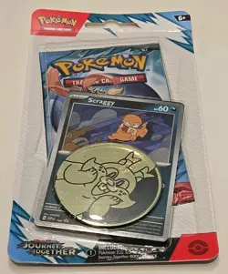Pokemon TCG Scraggy Booster Pack with Coin/journey Together Blister Pack - Image 1
