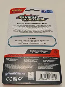 Pokemon TCG Scraggy Booster Pack with Coin/journey Together Blister Pack - Image 2