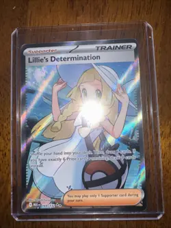Lillie's Determination 169/132 Secret Rare Pokemon Mega Evolution Full Art NM/M - Image 2