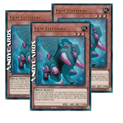 GEM-ELEPHANT 3x (Elefante-Gemma) • Ultra R • BLMM EN112 • 1Ed • Yugioh ANDYCARDS - Image 1