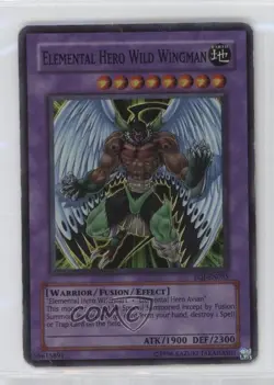 Elemental HERO Wild Wingman Unlimited YuGiOh Enemy of Justice #EOJ-EN035 2006 - Image 1