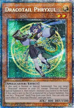 Yugioh DOOD-EN023 Dracotail Phryxul Starlight Rare 1st MINT - Image 1