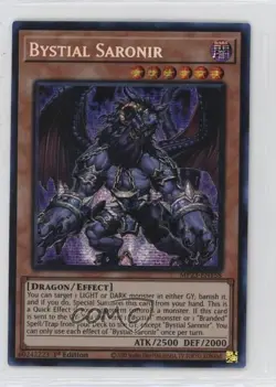 Bystial Saronir Prismatic SE 1st Ed. YuGiOh 25th Anniversary Dueling Heroes - Image 1