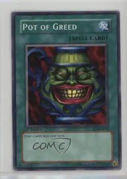 Pot of Greed 1st Ed. YuGiOh Fury From the Deep Structure Deck #SD4-EN018 2005 - Image 1