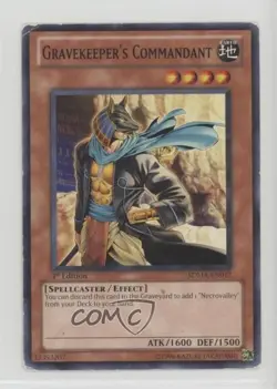 Gravekeeper's Commandant 1st Ed. YuGiOh Marik Structure Deck #SDMA-EN017 READ - Image 1