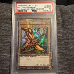 2022 Yugioh BLCR-EN103 Left Leg of the Forbidden One Starlight Rare 1st PSA 10 - Image 1