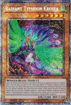 Yugioh DOOD-EN015 Radiant Typhoon Krosea Starlight Rare 1st Edition MINT - Image 1