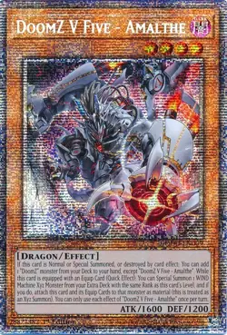 Yugioh DOOD-EN009 DoomZ V Five - Amalthe Starlight Rare 1st Edition MINT - Image 1