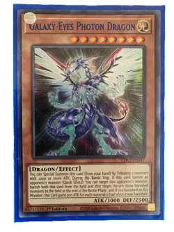 YUGIOH Galaxy-Eyes Photon Dragon Deck Complete 40 - Cards with Sleeves - Image 1