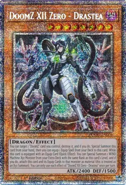Yugioh DOOD-EN008 DoomZ XII Zero - Drastea Starlight Rare 1st Edition MINT - Image 1