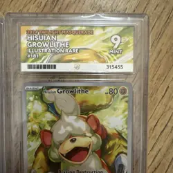 Pokemon TCG Perrin Twilight Masquerade Holo Card 220/167 Growlithe 181/167 ACE 9 - Image 4