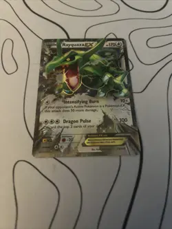 Rayquaza EX ULTRA RARE 75/108 XY Roaring Skies Pokemon card TCGHOLO - Image 2