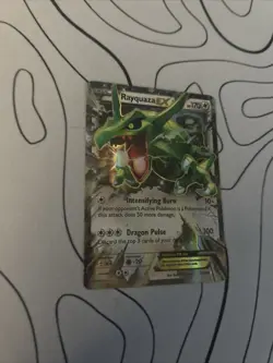 Rayquaza EX ULTRA RARE 75/108 XY Roaring Skies Pokemon card TCGHOLO - Image 3