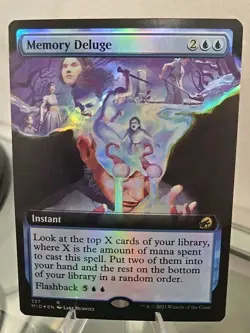 Memory Deluge (Extended Art) MTG Innistrad: Midnight Hunt Foil - Image 1