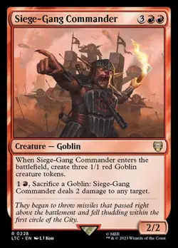 2x Siege-Gang Commander LTC NM MTG - Image 1