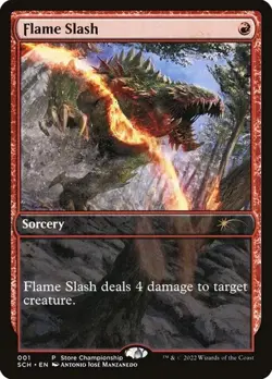 2x Flame Slash - Promo SCH NM MTG - Image 1