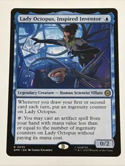 MTG Universes Beyond: Spider-man Lady Octopus, Inspired Inventor 0035 NM Rare - Image 1